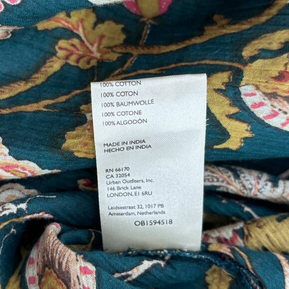 Anthropologie Pilcro The Tavi Tie Neck Button Down Blouse - Picture 11 of 12